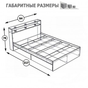 Камелия Кровать 0900, цвет белый, ШхГхВ 93,5х217х78,2 см., сп.м. 900х2000 мм., без матраса, основание есть в Нижневартовске - niznevartovsk.ok-mebel.com | фото 3