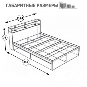 Камелия Кровать 1200, цвет белый, ШхГхВ 123,5х217х78,2 см., сп.м. 1200х2000 мм., без матраса, основание есть в Нижневартовске - niznevartovsk.ok-mebel.com | фото 3