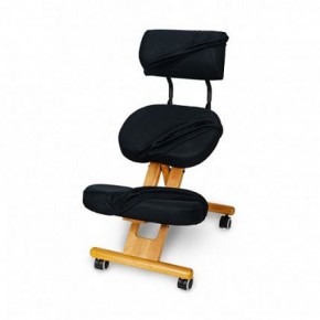 Коленный стул со спинкой Smartstool KW02В + Чехлы в Нижневартовске - niznevartovsk.ok-mebel.com | фото