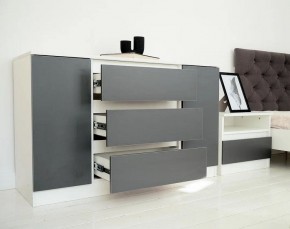 Комод 1200 Парус (Белый/Графит) в Нижневартовске - niznevartovsk.ok-mebel.com | фото 4