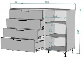 Комод Лофт K68 в Нижневартовске - niznevartovsk.ok-mebel.com | фото 2