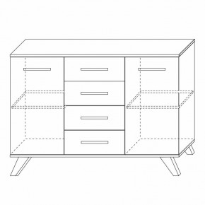 Комодино Вега Скандинавия в Нижневартовске - niznevartovsk.ok-mebel.com | фото 5