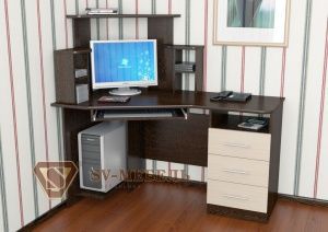 Компьютерный стол №3 в Нижневартовске - niznevartovsk.ok-mebel.com | фото 1