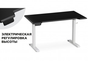 Компьютерный стол Маркос с механизмом подъема 140х80х75 черная шагрень / белый в Нижневартовске - niznevartovsk.ok-mebel.com | фото 14