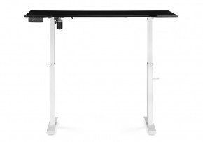 Компьютерный стол Маркос с механизмом подъема 140х80х75 черная шагрень / белый в Нижневартовске - niznevartovsk.ok-mebel.com | фото 4