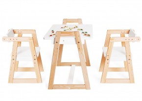 Комплект детской мебели стол и  два стула Я САМ "Лофт-Дуо" (Белый) в Нижневартовске - niznevartovsk.ok-mebel.com | фото 1