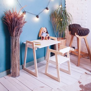 Комплект детской мебели стол и  два стула Я САМ "Лофт-Дуо" (Белый) в Нижневартовске - niznevartovsk.ok-mebel.com | фото 10