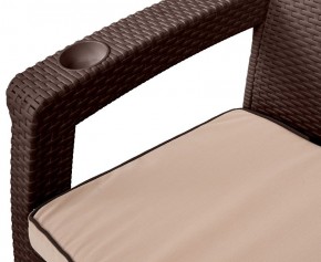 Комплект кресел Yalta Premium Double Seat (Ялта) шоколадный (+подушки под спину) в Нижневартовске - niznevartovsk.ok-mebel.com | фото 2