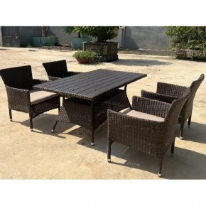 Комплект мебели из иск. ротанга AM-196B/T196 Brown 4Pcs (4+1) в Нижневартовске - niznevartovsk.ok-mebel.com | фото 3