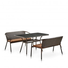 Комплект мебели из иск. ротанга T286A/S139A-W53 Brown в Нижневартовске - niznevartovsk.ok-mebel.com | фото 2