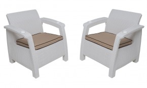 Комплект на балкон Yalta Balcony Set (Ялта) белый в Нижневартовске - niznevartovsk.ok-mebel.com | фото 4