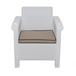 Комплект на балкон Yalta Balcony Set (Ялта) белый в Нижневартовске - niznevartovsk.ok-mebel.com | фото 5