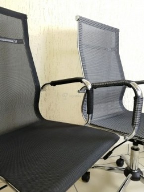 Кресло Barneo K-111H для персонала (серая сетка) в Нижневартовске - niznevartovsk.ok-mebel.com | фото 2