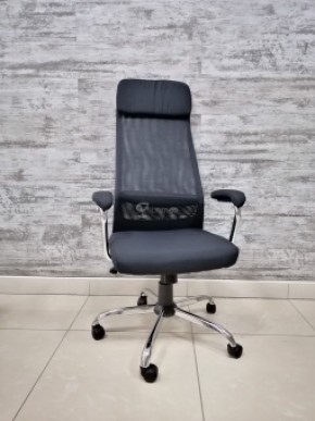 Кресло Barneo K-115 для персонала (черная ткань, черная сетка) в Нижневартовске - niznevartovsk.ok-mebel.com | фото