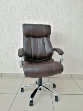 Кресло Barneo K-303 для руководителя (коричневая экокожа) в Нижневартовске - niznevartovsk.ok-mebel.com | фото