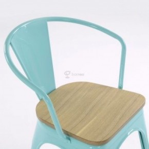 Кресло Barneo N-245 Tolix style Wood  (RAL6027 бирюзовый) в Нижневартовске - niznevartovsk.ok-mebel.com | фото 3