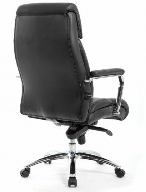 Кресло BRABIX PREMIUM "Phaeton EX-502" (кожа с компаньоном, хром, черное) 530882 в Нижневартовске - niznevartovsk.ok-mebel.com | фото 4