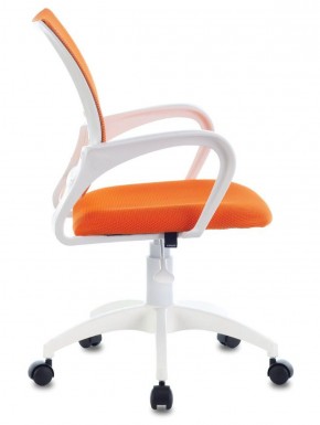 Кресло BRABIX "Fly MG-396W", пластик белый, сетка, оранжевое, 532401, MG-396W_532401 в Нижневартовске - niznevartovsk.ok-mebel.com | фото 3