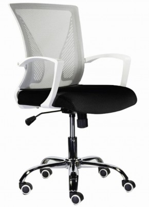 Кресло BRABIX "Wings MG-306" (пластик белый, хром, сетка, серое/черное) 532010 в Нижневартовске - niznevartovsk.ok-mebel.com | фото