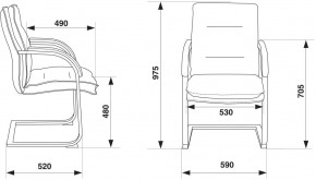 Кресло Бюрократ T-9927SL-LOW-V/BLACK в Нижневартовске - niznevartovsk.ok-mebel.com | фото 4