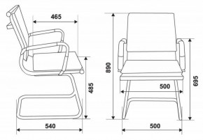 Кресло для посетителя Бюрократ CH-993-Low-V/Camel светло-коричневый в Нижневартовске - niznevartovsk.ok-mebel.com | фото 3