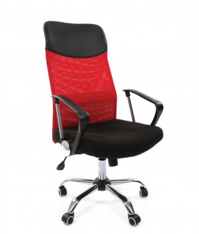 Кресло для руководителя CHAIRMAN 610 N (15-21 черный/сетка красный) в Нижневартовске - niznevartovsk.ok-mebel.com | фото