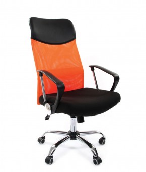Кресло для руководителя CHAIRMAN 610 N (15-21 черный/сетка оранжевый) в Нижневартовске - niznevartovsk.ok-mebel.com | фото