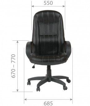 Кресло для руководителя  CHAIRMAN 685 (экокожа черный) в Нижневартовске - niznevartovsk.ok-mebel.com | фото 5