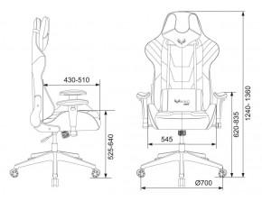 Кресло игровое Бюрократ VIKING 4 AERO BLUE черный/синий в Нижневартовске - niznevartovsk.ok-mebel.com | фото 4