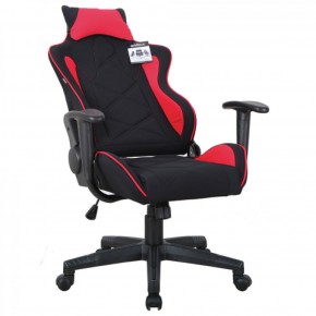 Кресло компьютерное BRABIX GT Racer GM-101 + подушка (ткань) черное/красное (531820) в Нижневартовске - niznevartovsk.ok-mebel.com | фото 4