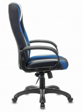 Кресло компьютерное BRABIX PREMIUM "Rapid GM-102" (экокожа/ткань, черное/синее) 532106 в Нижневартовске - niznevartovsk.ok-mebel.com | фото 3