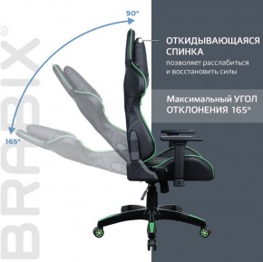 Кресло компьютерное BRABIX "GT Carbon GM-120" (черное/зеленое) 531929 в Нижневартовске - niznevartovsk.ok-mebel.com | фото 2