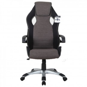 Кресло компьютерное BRABIX Techno GM-002 (ткань) черное/серое, вставки белые (531815) в Нижневартовске - niznevartovsk.ok-mebel.com | фото 3