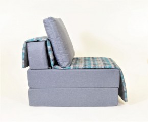 Кресло-кровать бескаркасное Харви (серый-квадро азур) в Нижневартовске - niznevartovsk.ok-mebel.com | фото 2