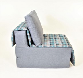 Кресло-кровать бескаркасное Харви (серый-квадро азур) в Нижневартовске - niznevartovsk.ok-mebel.com | фото 3