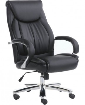 Кресло офисное BRABIX PREMIUM "Advance EX-575" (хром, экокожа, черное) 531825 в Нижневартовске - niznevartovsk.ok-mebel.com | фото