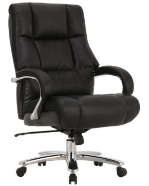 Кресло офисное BRABIX PREMIUM "Bomer HD-007" (рециклированная кожа, хром, черное) 531939 в Нижневартовске - niznevartovsk.ok-mebel.com | фото