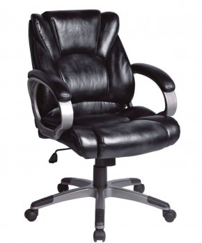 Кресло офисное BRABIX "Eldorado EX-504", экокожа, черное, 530874 в Нижневартовске - niznevartovsk.ok-mebel.com | фото 1