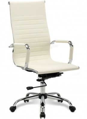 Кресло офисное BRABIX "Energy EX-509" (экокожа, хром, бежевое) 531166 в Нижневартовске - niznevartovsk.ok-mebel.com | фото