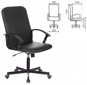 Кресло офисное BRABIX "Simple EX-521" (экокожа, черное) 532103 в Нижневартовске - niznevartovsk.ok-mebel.com | фото 2