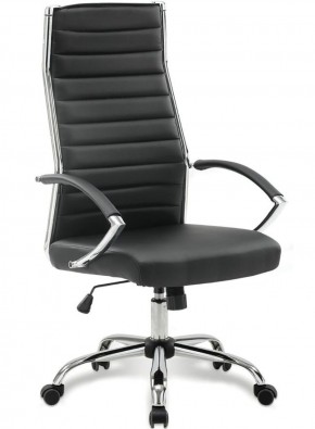 Кресло офисное BRABIX "Style EX-528", экокожа, хром, черное, 531947 в Нижневартовске - niznevartovsk.ok-mebel.com | фото 1