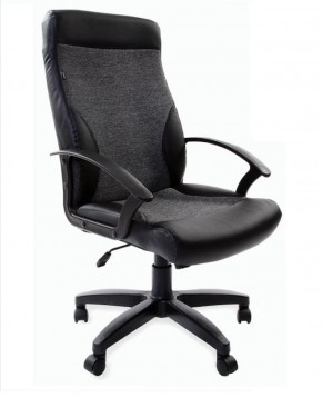 Кресло офисное BRABIX "Trust EX-535" (экокожа/черная/ткань серая) 531383 в Нижневартовске - niznevartovsk.ok-mebel.com | фото