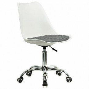 Кресло стул BRABIX "Eames MG-310 CH", хром, пластик белый, ткань серая, 532924 в Нижневартовске - niznevartovsk.ok-mebel.com | фото 2