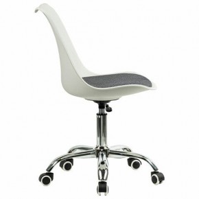 Кресло стул BRABIX "Eames MG-310 CH", хром, пластик белый, ткань серая, 532924 в Нижневартовске - niznevartovsk.ok-mebel.com | фото 3