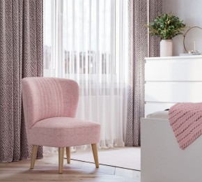 Кресло Унельма светло-розовый, ткань рогожка в Нижневартовске - niznevartovsk.ok-mebel.com | фото 3