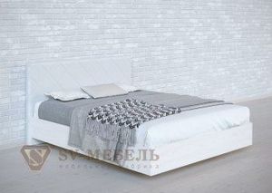 Кровать 1400 двойная №1 изголовье Ромб в Нижневартовске - niznevartovsk.ok-mebel.com | фото 2