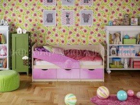Кровать Бабочки (Сиреневый металлик) 1600 в Нижневартовске - niznevartovsk.ok-mebel.com | фото