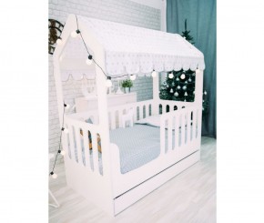 Кровать-домик с ящиком 800*1600 (Белый) в Нижневартовске - niznevartovsk.ok-mebel.com | фото 2