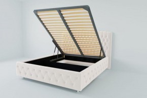 Кровать Нягань с ПМ 1800 (экокожа белая) в Нижневартовске - niznevartovsk.ok-mebel.com | фото