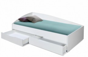 Кровать одинарная "Фея - 3" асимметричная 2000х900 (белая) в Нижневартовске - niznevartovsk.ok-mebel.com | фото 2
